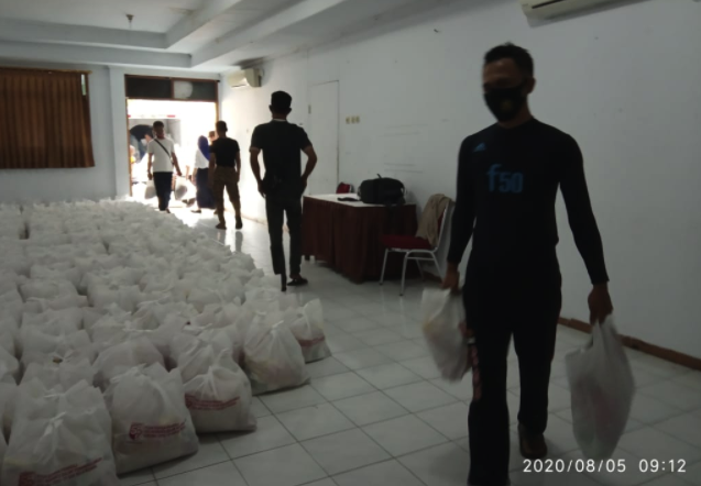 Panitia Hari Pramuka ke-59 Terima Bantuan Sembako untuk Disalurkan