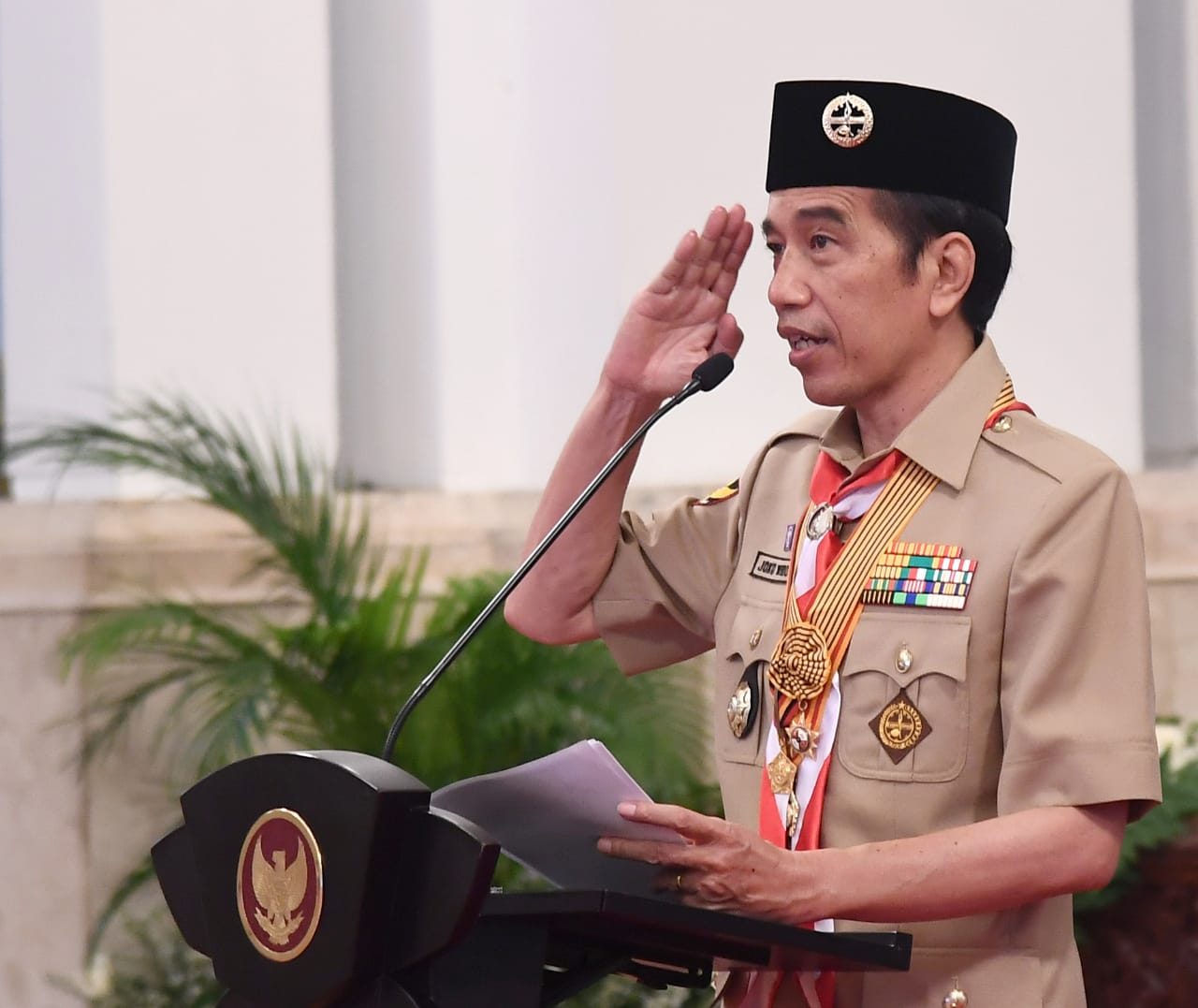 Hari Pramuka ke-59: Presiden Joko Widodo Puji Pramuka dalam Menanggulangi Covid