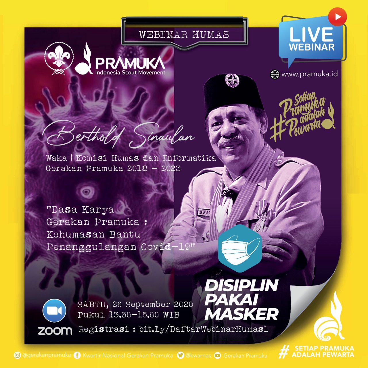 asa Karya Gerakan Pramuka: Kehumasan Bantu Penanggulangan Covid-19