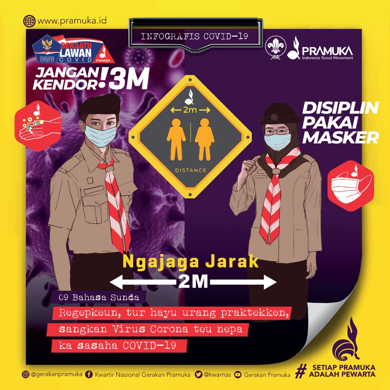 Kampanye Jaga Jarak dengan Bahasa dari Berbagai Provinsi (1)