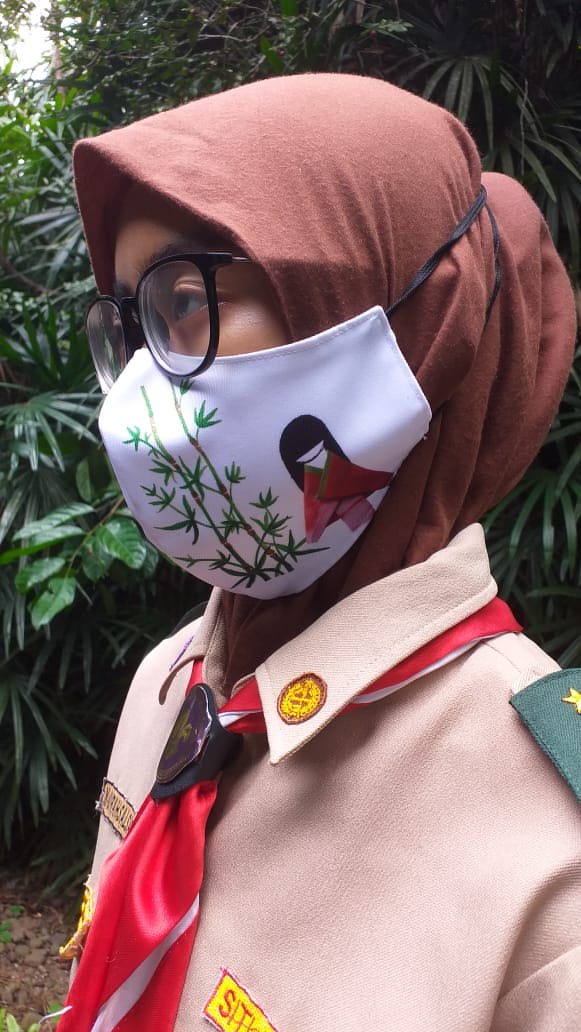 Pramuka Berbisnis: Lukisan Masker Kak Juli Andayani