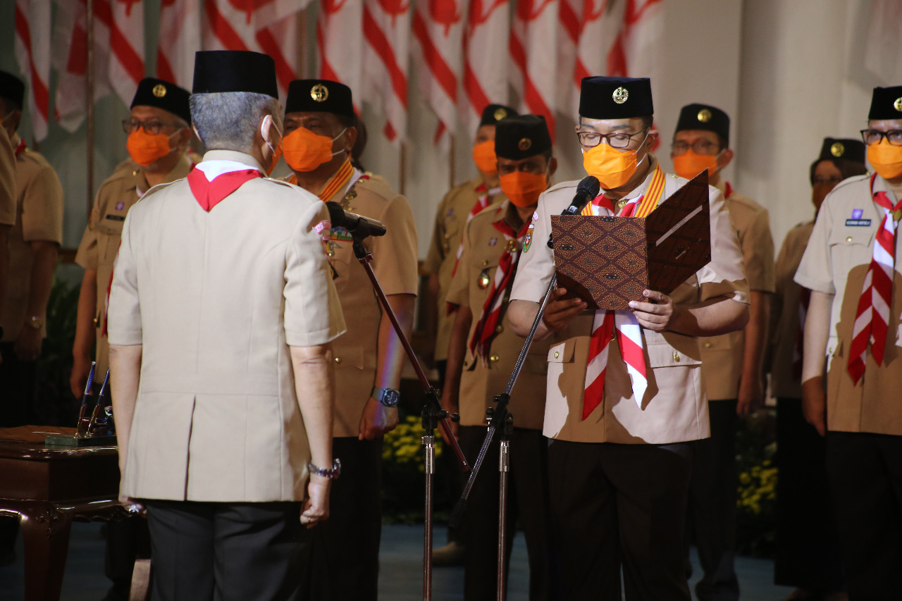 Sekjend Kwarnas Lantik Majelis Pembimbing Daerah Gerakan Pramuka Jawa Barat 2020-2025