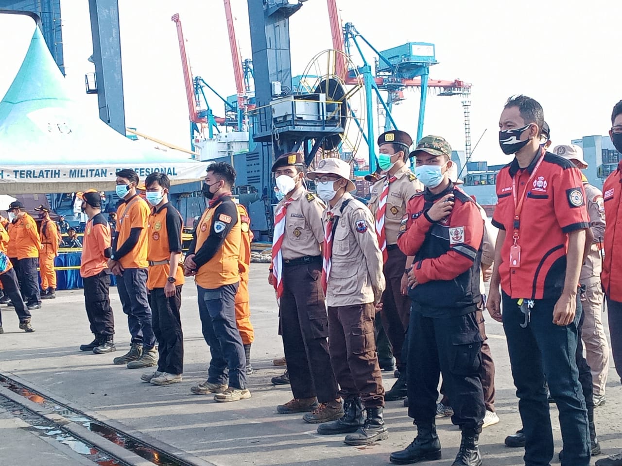 Tim Pramuka Peduli Apel Pagi di JICT2, Tanjung Priok