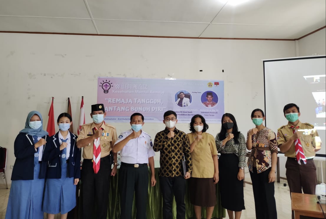 Gudep Pangkalan SMAN 1 Tana Toraja Gelar Webinar Kesehat an Mental Remaja