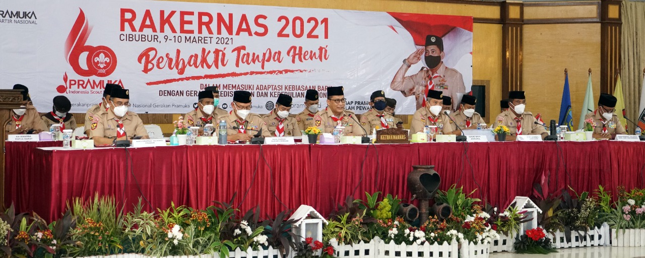 Rakernas Gerakan Pramuka 2021 Tekadkan Semangat Berbakti Tanpa Henti