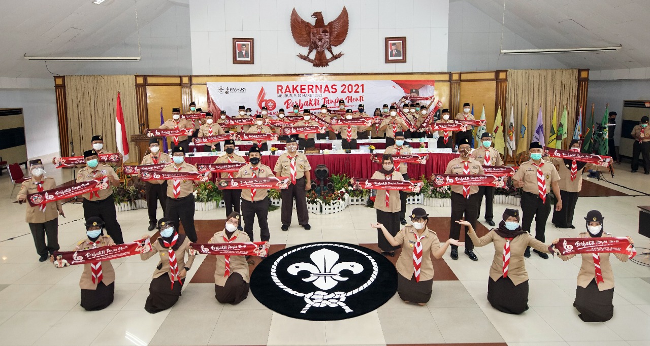 Launching Logo 60 Tahun Gerakan Pramuka di Rakernas 2021