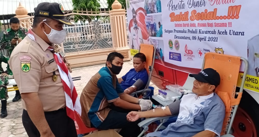 Kwarcab Aceh Utara Gelar Aksi Donor Darah