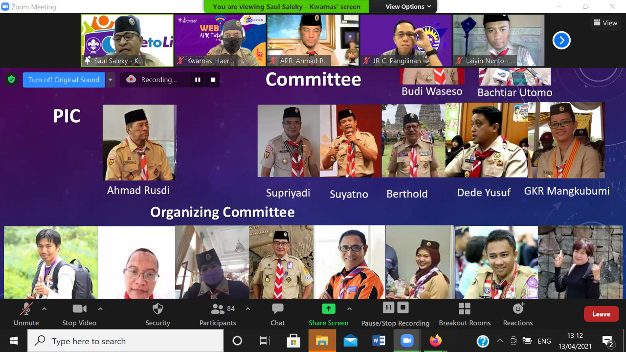 Ketua Kwarnas: Pandemi Covid-19 Bukan Halangan Buat Beraktivitas Tapi Tetap Patuhi Protokol Kesehatan