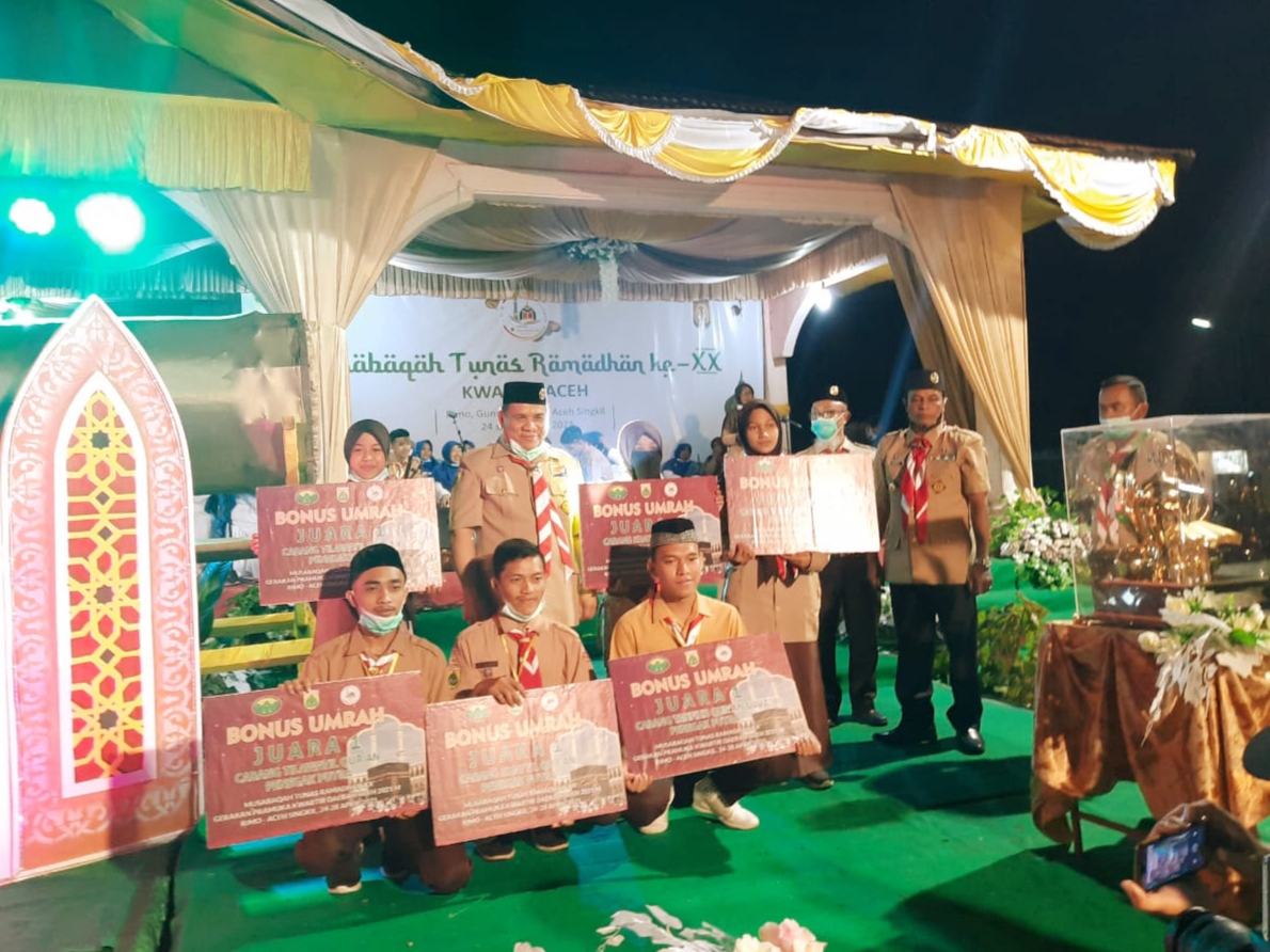 Juara di Ajang Musabagah 2021, 6 Pramuka Aceh Dapat Bonus Umrah