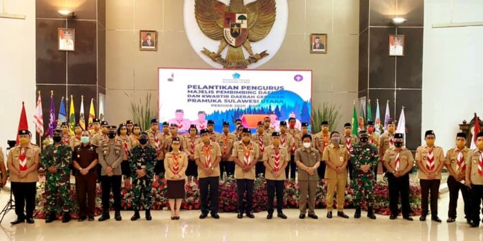 Sekjen Kwarnas Lantik Gubernur Sulut Menjadi Ketua Mabida Gerakan Pramuka Sulawesi Utara.