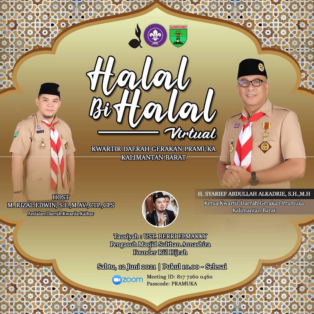 Kwarda Kalimantan Barat Gelar Halal Bihalal Virtual