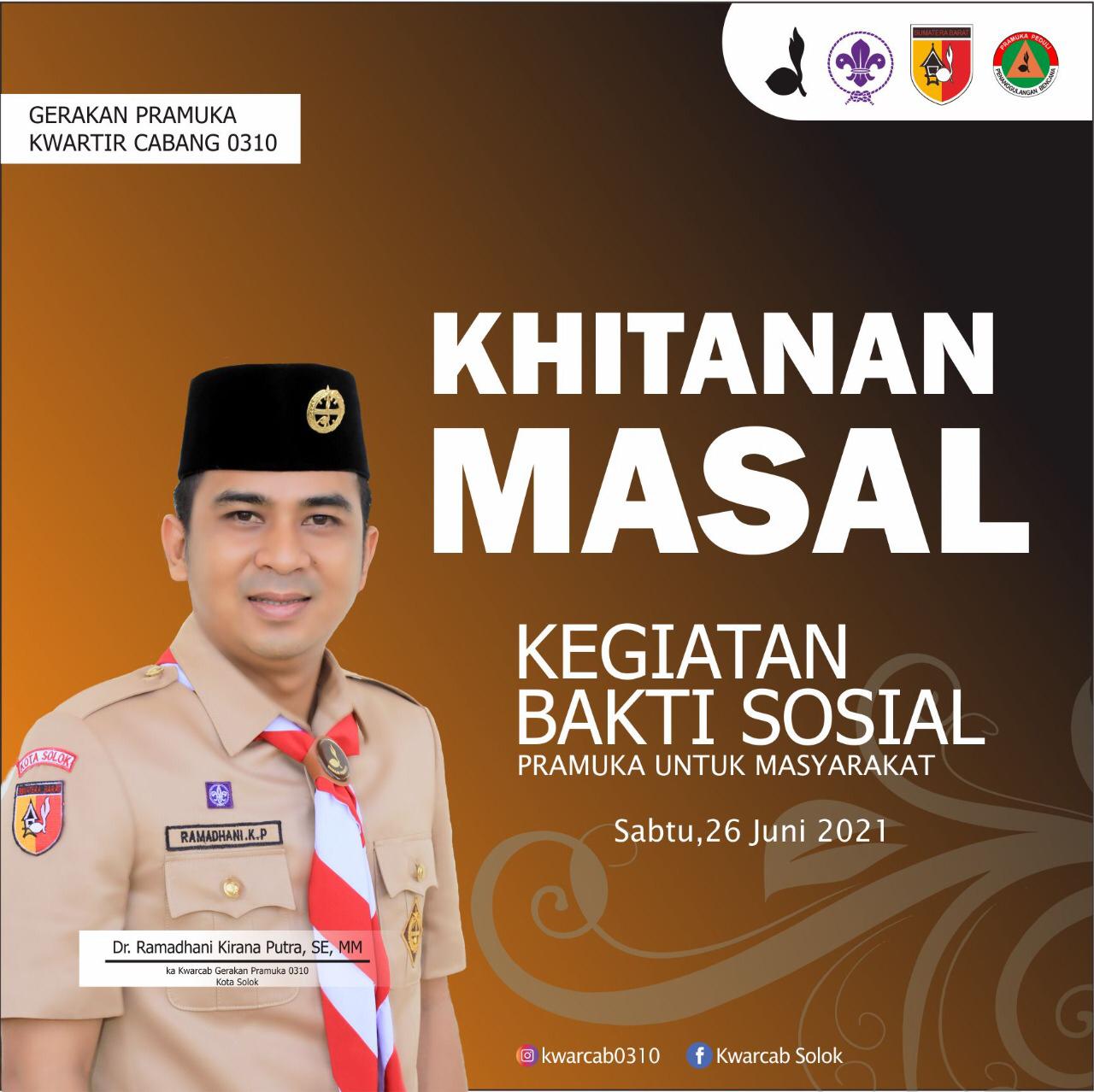 Pemda Kota Solok Apresiasi Acara Khitanan Masal Yang Digelar Kwarcab