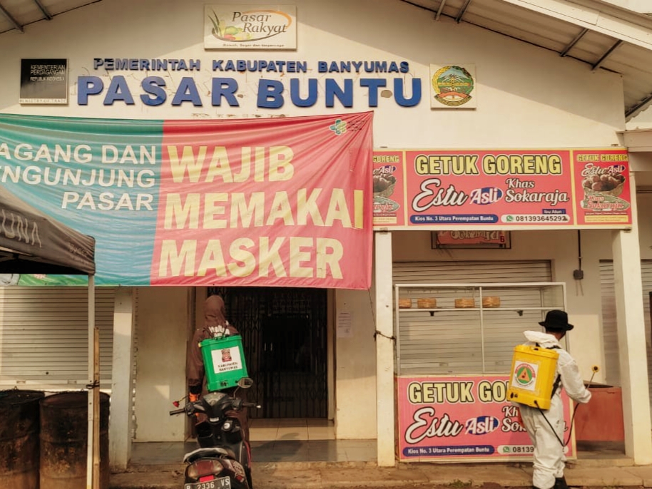 Pramuka Peduli Banyumas Kembali Lakukan Penyemprotan Desinfektan