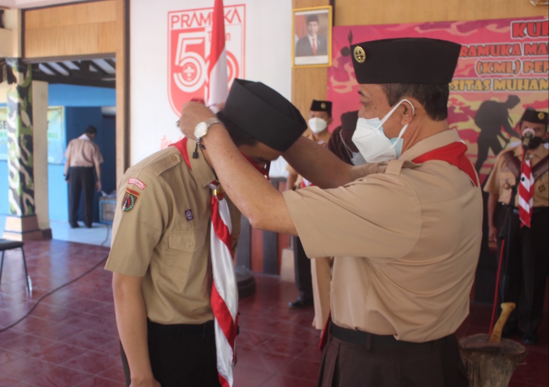 Universitas Muhammadiyah Purwokerto Gelar Kursus Pembina Pramuka Mahir