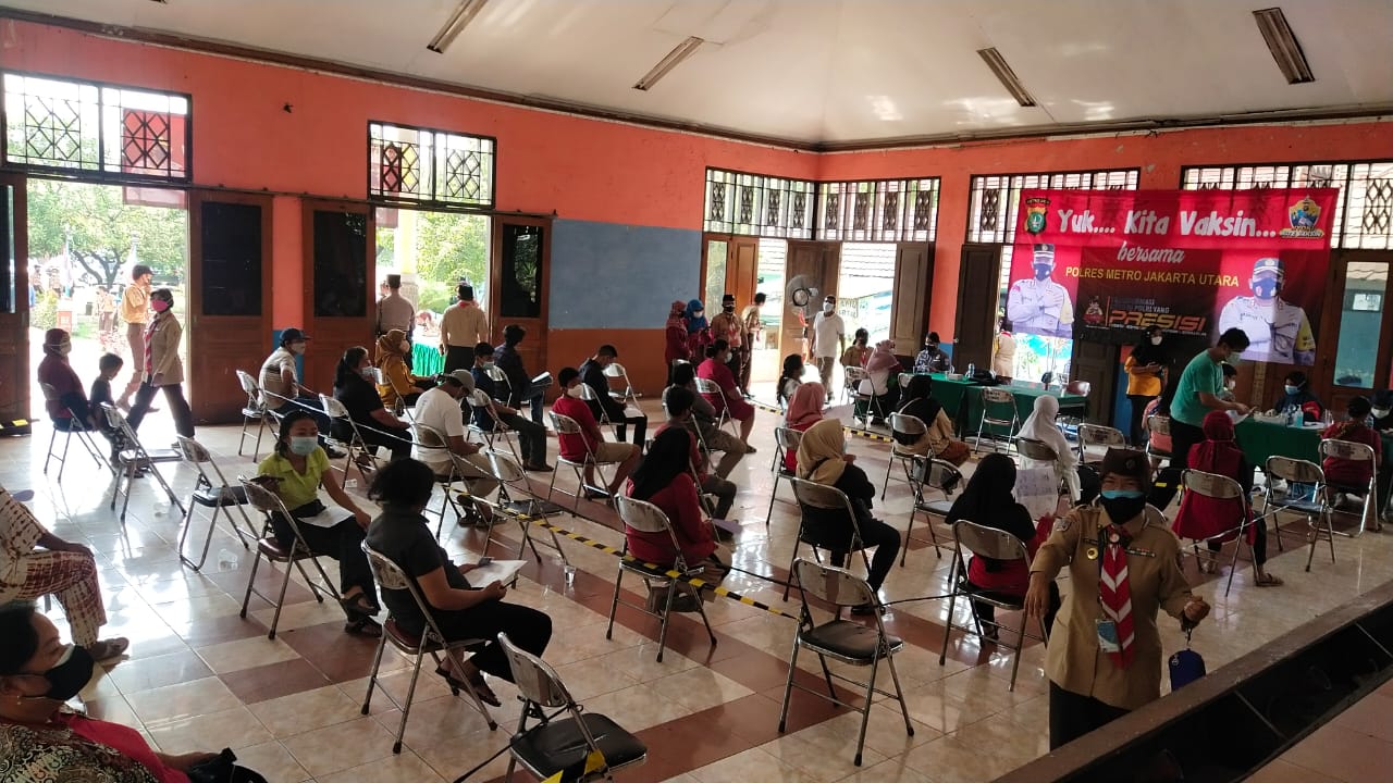 Saka Bhayangkara Jakarta Utara Gelar Vakinasi Covid-19, Khusus Dosis Pertama