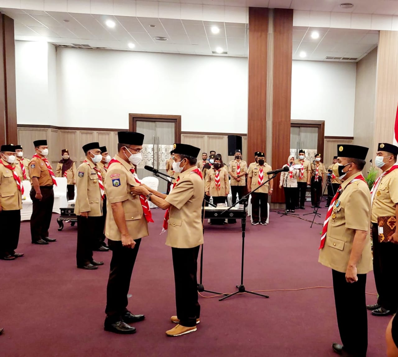 Kepengurusan Kwarcab Lombok Tengah 2021-2026 Dilantik Kamabicab