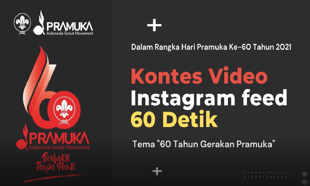 Kontes Video 60 Detik Instagram Dalam Rangka Hari Pramuka ke-60