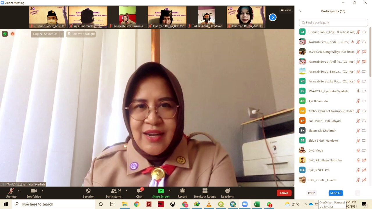 Dalam Suasana PPKM Level 4, Rakercab Berau Tahun 2021 Dilaksanakan Secara Daring