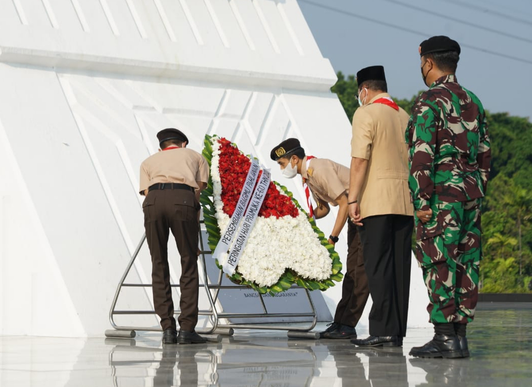 Rangkaian Hari Pramuka ke-60, Ketua Kwarnas Pimpin Ziarah ke TMP Kalibata