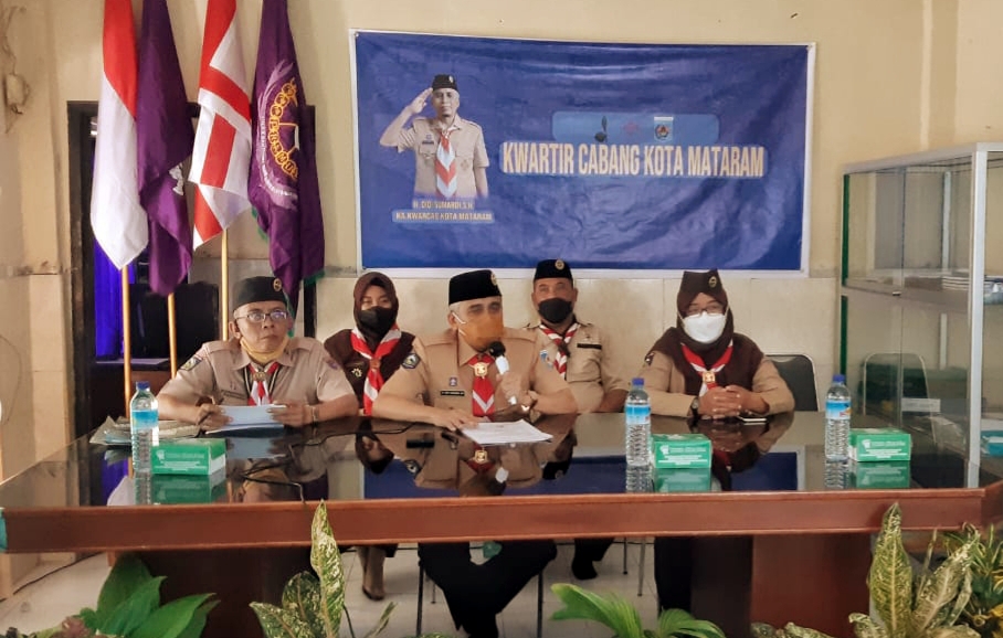 Kwarcab Kota Mataran Gelar Rapat Koordinasi Bersama Kwartir Ranting