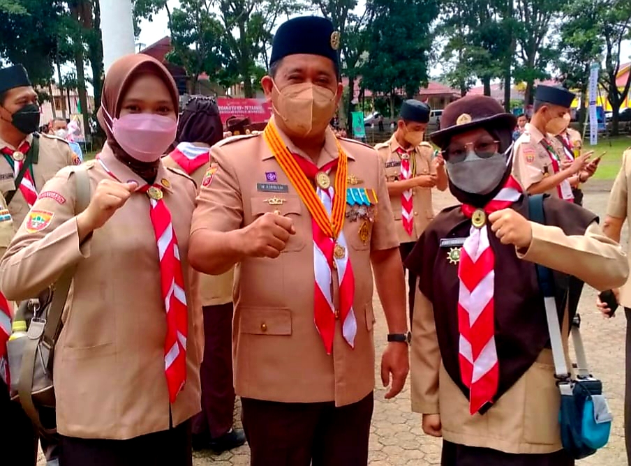 Bupati Askolani Mendedikasikan Lencana Melati Untuk Pramuka Banyuasin