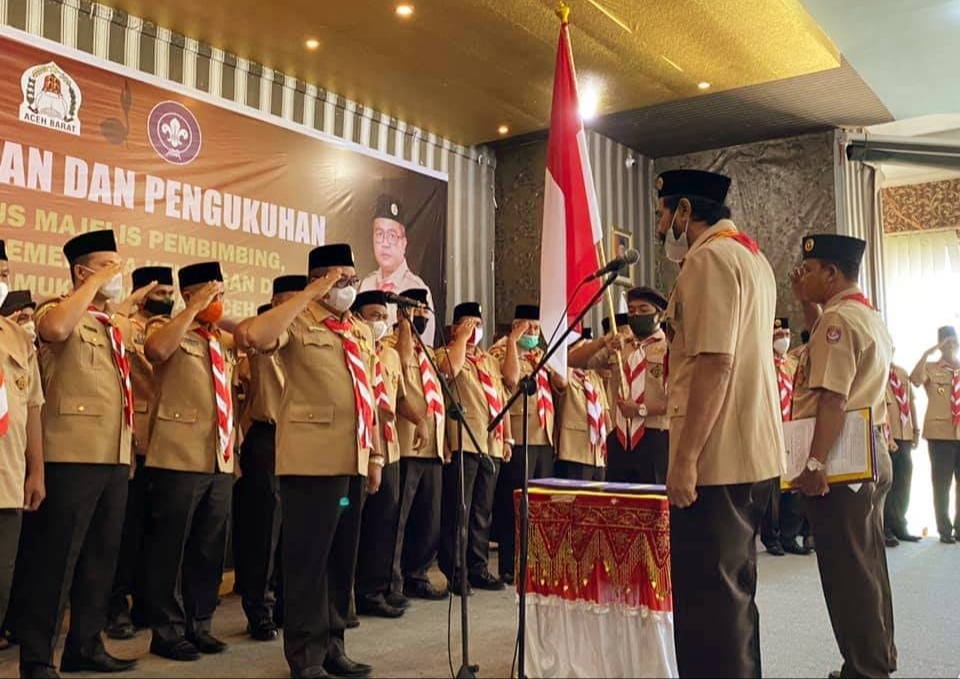 Ketua Kwarda Aceh Lantik Bupati Sebagai Ketua Mabicab Gerakan Pramuka Aceh Barat
