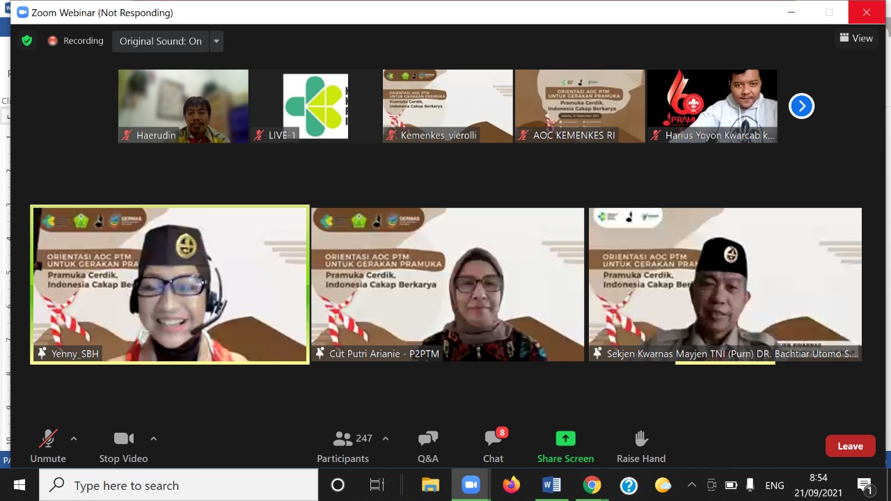 Pramuka Jadi Agent of Change Pencegahan dan Pengendalian Penyakit Tidak Menular