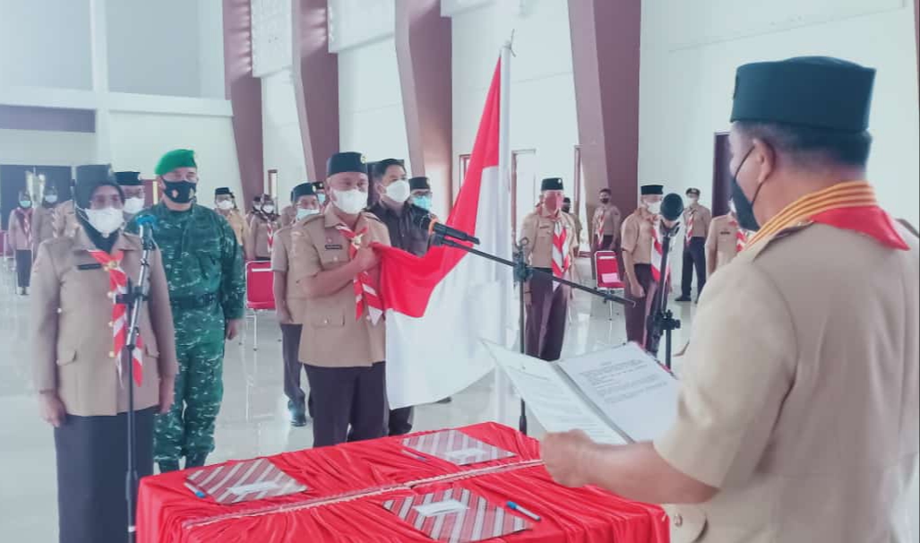 Sekretaris Kwartir Daerah Gerakan Pramuka Sulawesi Selatan Lantik Ketua Mabicab Luwu Timur