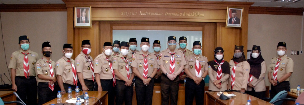 Kwarnas Menerima Kunjungan Kwarda Jambi