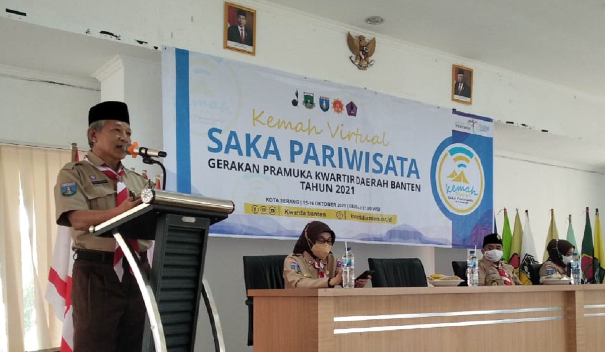 Kwarda Banten  Selenggarakan Kemah Virtual Saka Pariwisata Kwarda Banten 2021