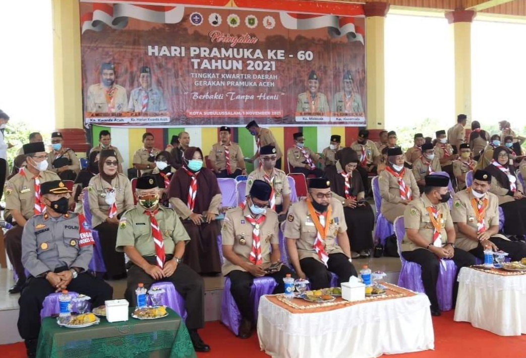 Pembina Pramuka di Aceh Terima Tanda Penghargaan Gerakan Pramuka