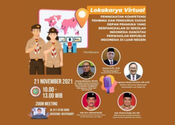 Lokakarya Virtual: Peningkatan Kompetensi Pembina dan Pengurus Gudep di Sekolah Indonesia dan Perwakilan RI di Luar Negeri