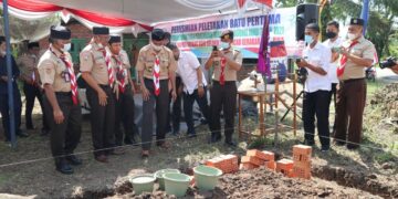 Mabicab Batanghari Pimpin Peletakan Batu Pertama Pembangunan Tugu PWN Jambi 2021