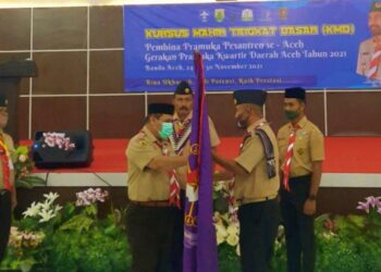 Ketua Harian Kwarda Aceh Buka KMD bagi Pembina SAKO yang Berpangkalan di Pesantren se-Aceh