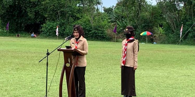 Foto – Jembatan Gantung Pramuka Kwarda Jabar Raih Rekor Muri