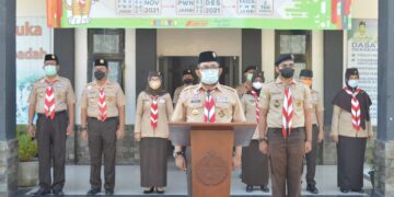 Kak Sudirman Lepas Keberangkatan Kontingen Kwarda Jambi ke PWN 2021