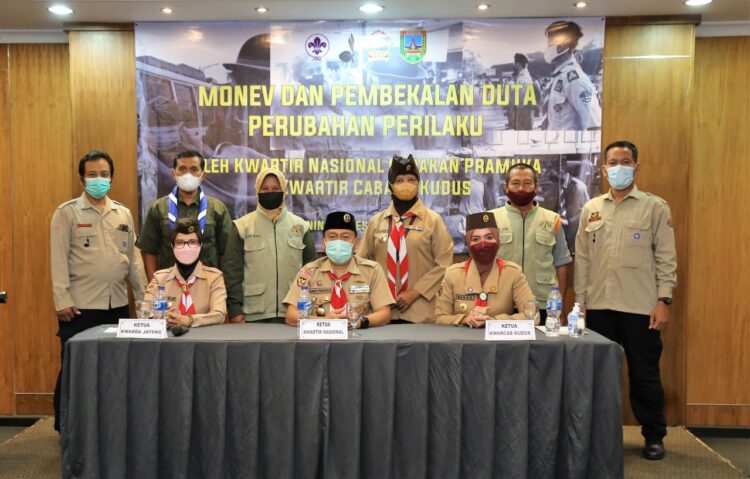 Kwarnas Lakukan Monev dan Pembekalan Pramuka Duta Perubahan Perilaku di Kudus