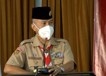 Kak Bachtiar Resmi Menutup Pelatihan Manajemen Kedaruratan Bencana Regional II Tahun 2021