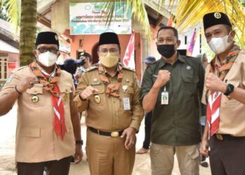 Wakil Ka Mabicab Gerakan Pramuka Kota Jambi Kunjungi Homestay Peserta PWN