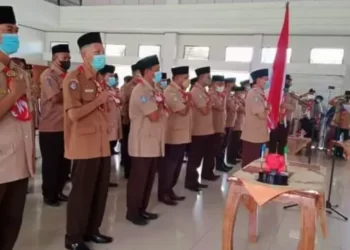 Ketua Kwarda Bengkulu Lantik Bupati Kaur sebagai Ketua Mabicab Masa Bakti 2021-2026