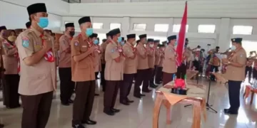 Ketua Kwarda Bengkulu Lantik Bupati Kaur sebagai Ketua Mabicab Masa Bakti 2021-2026