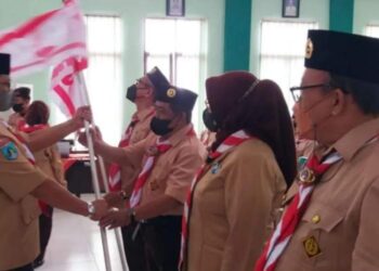 Foto – Pelantikan Serentak Pengurus Kwartir Ranting di Kwarcab Kota Pasuruan