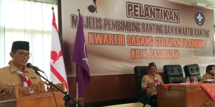 Foto – Pelantikan Serentak Pengurus Kwartir Ranting di Kwarcab Kota Pasuruan