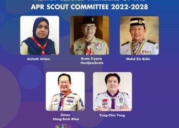 Anggota Komite Pramuka Asia-Pasifik yang baru terpilih
