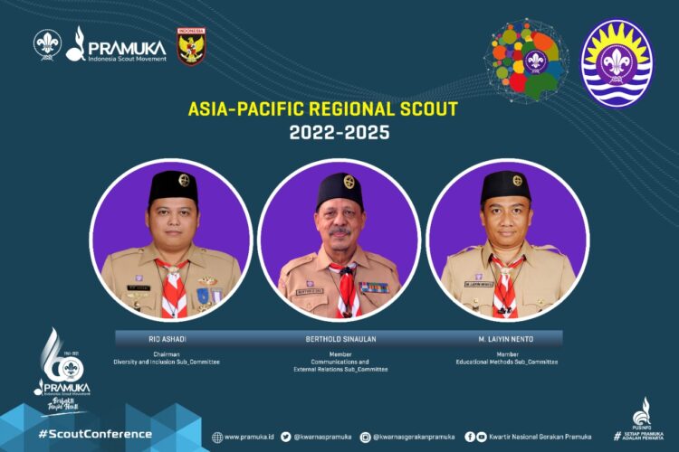3 Pelatih Pembina Indonesia Terpilih Menjadi Pengurus Kepanduan Asia-Pasifik 2022-2025
