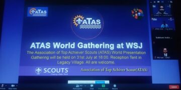 Ratusan Pramuka Garuda dari Indonesia Ikuti ATAS World Gathering 2022 secara Virtual