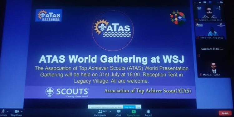 Ratusan Pramuka Garuda dari Indonesia Ikuti ATAS World Gathering 2022 secara Virtual