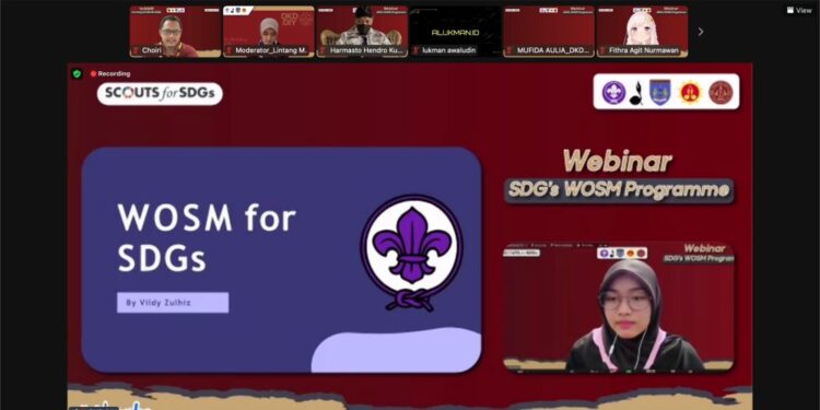 Hadirkan Tiga Narasumber, DKD DIY Selenggarakan Webinar SDGs WOSM Programme