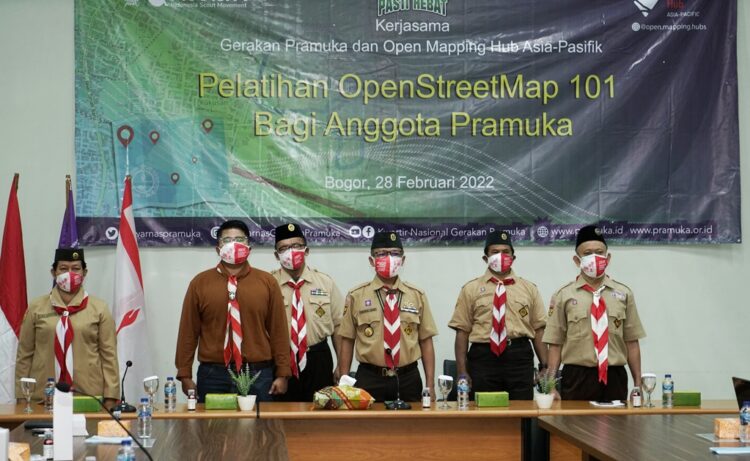 Kwarnas dan OMH Asia-Pasifik Gelar Pelatihan “OpenStreetMap 101” Bagi Anggota Pramuka