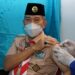 Sekretaris Jenderal Kwartir Nasional Gerakan Pramuka, Kak Mayjen TNI (Purn) Dr. Bachtiar S.IP., M.A.P, menerima vaksin COVID-19 dosis ketiga.